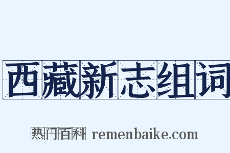 西藏新志组词是什么意思的图片